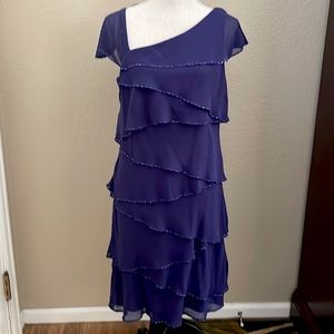 Purple cocktail dress. Size 10P Great for any dressy occasion. Like new!